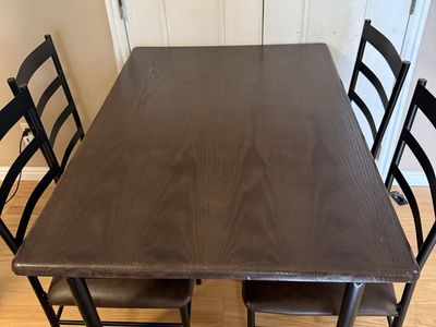 Table and 4 chairs