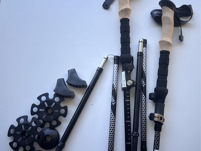 Trekology Trek-Z SE collapsible trekking poles in a carrying bag