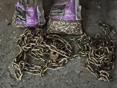 4 Large heavy duty chains