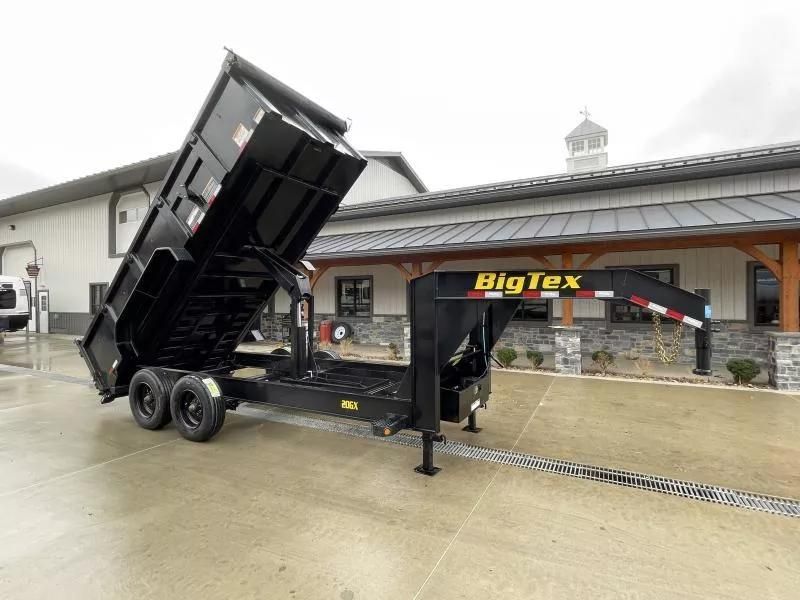 Our 20' hydraulic dump trailer makes hauling dirt, rock, concrete, construction debris, and junk fast and easy.