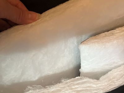 Upholstery Foam Cushion Padding + Black Fabric