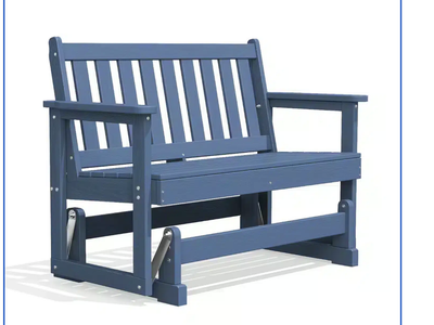 New in Box, Traditional Adirondack Glider Bench