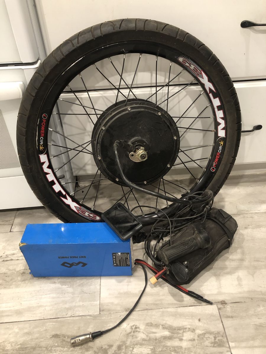 E-Bike Conversion Kit with MTX39 Motor Wheel, Battery & Throttle