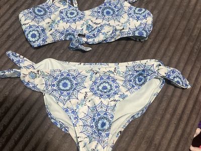 Wonder nation girls 2 piece swimsuit size 7/8