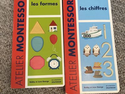 Montessori Les Formes & Montessori Les Chiffres French books