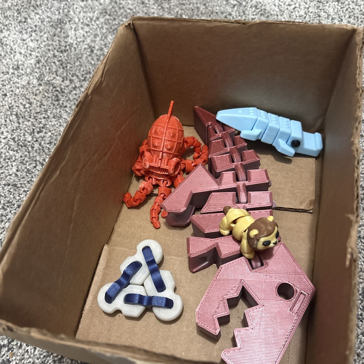 Mystery Box Of Five 3-D Prints