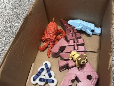 Mystery Box Of Five 3-D Prints