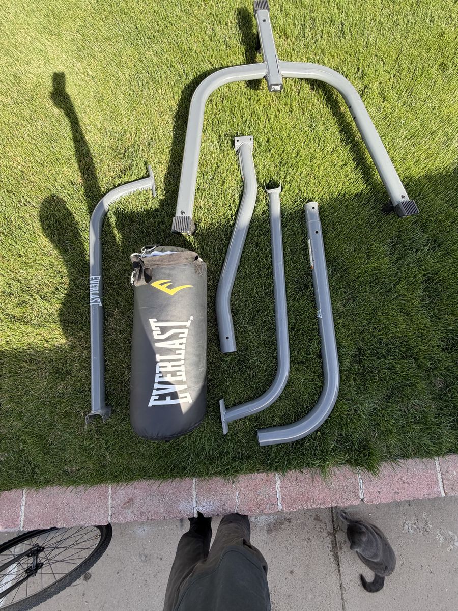 Lightly used punching bag for sale.