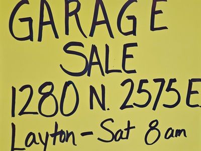 Garage sale Saturday June 6