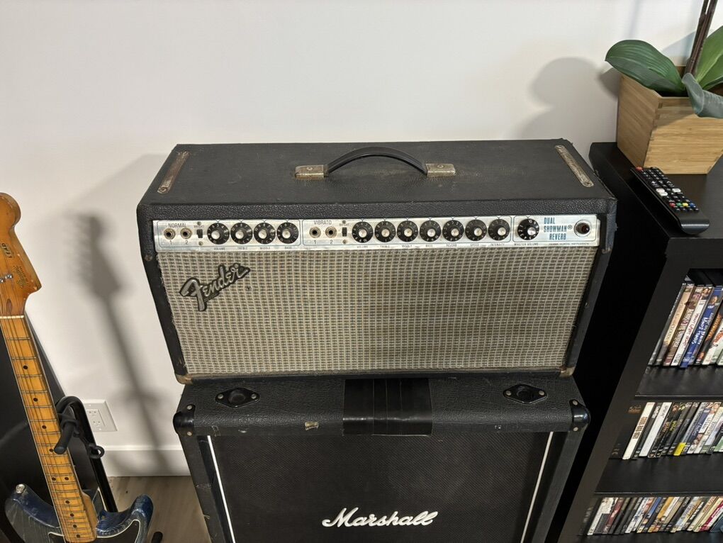 Fender Dual Showman Reverb Amp Head Silverface
