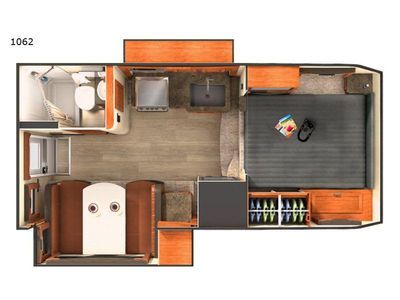 2018 Lance Lance 1062 Truck Camper Rear Bath