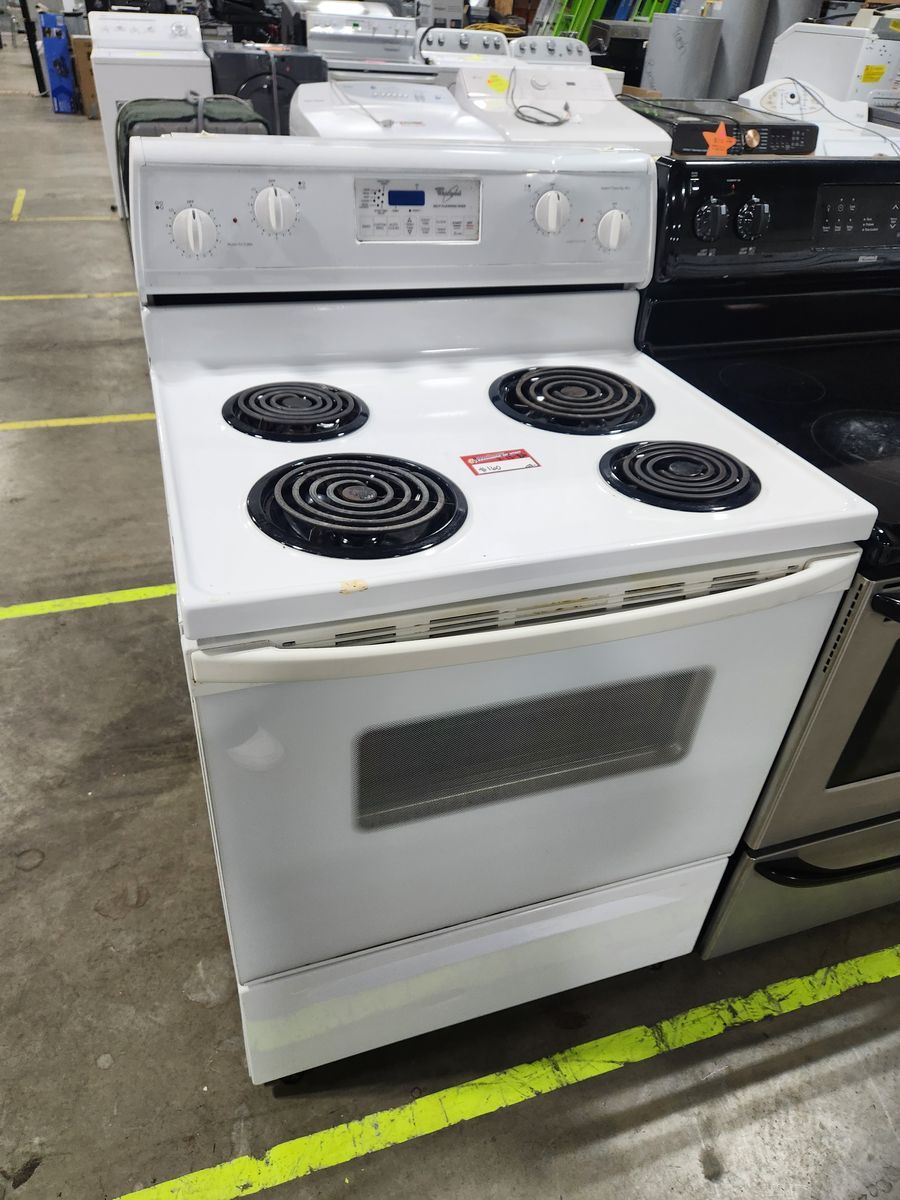 Whirlpool White Electric Range Stove Oven 30-inch with Coils