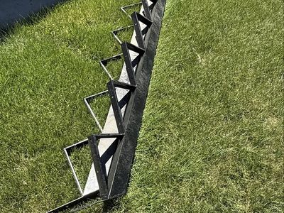 MTB Black Steel Stair Risers pair 6 steps—New!