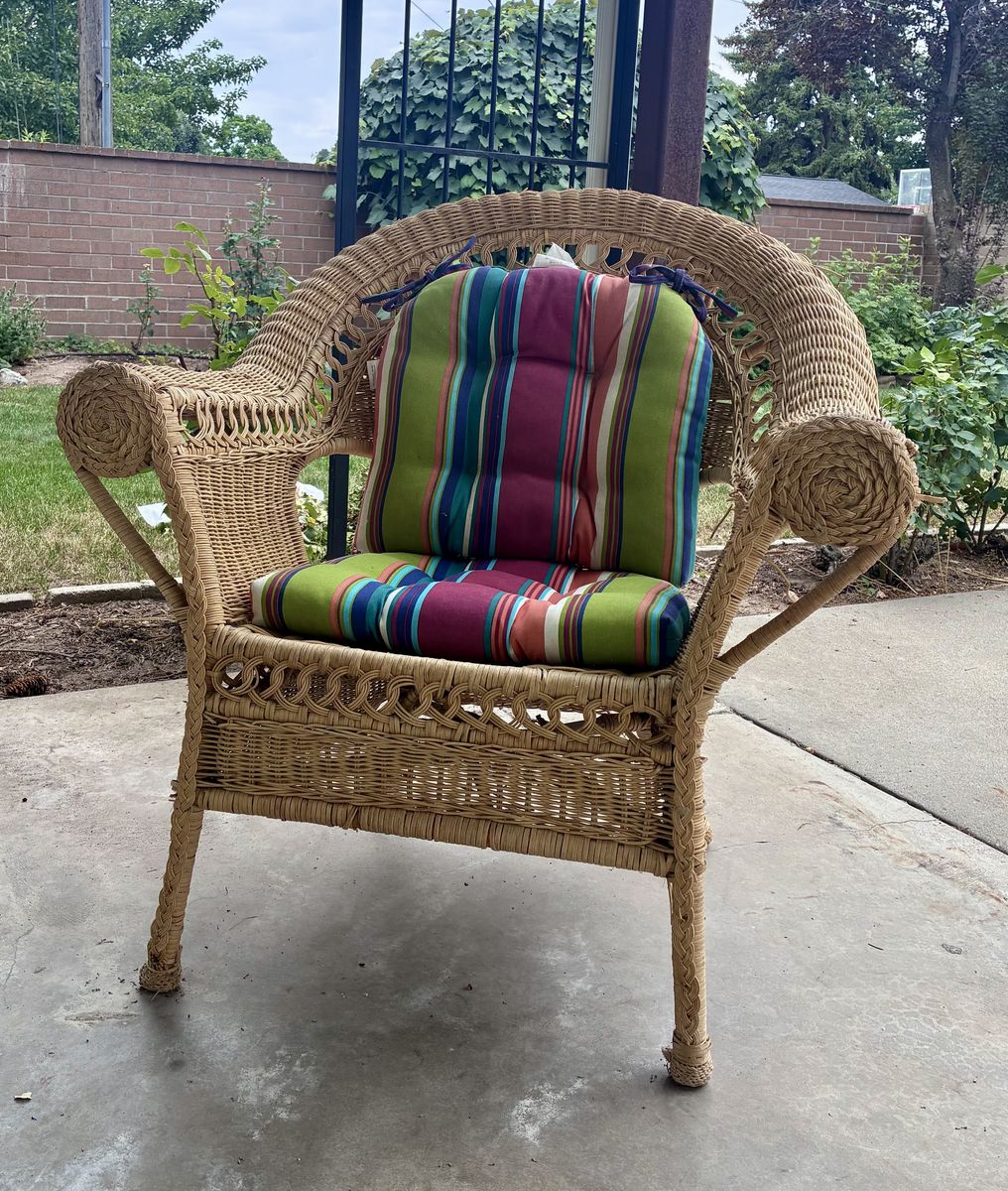 Classic All-Weather Wicker Patio Chair, $20 OBO