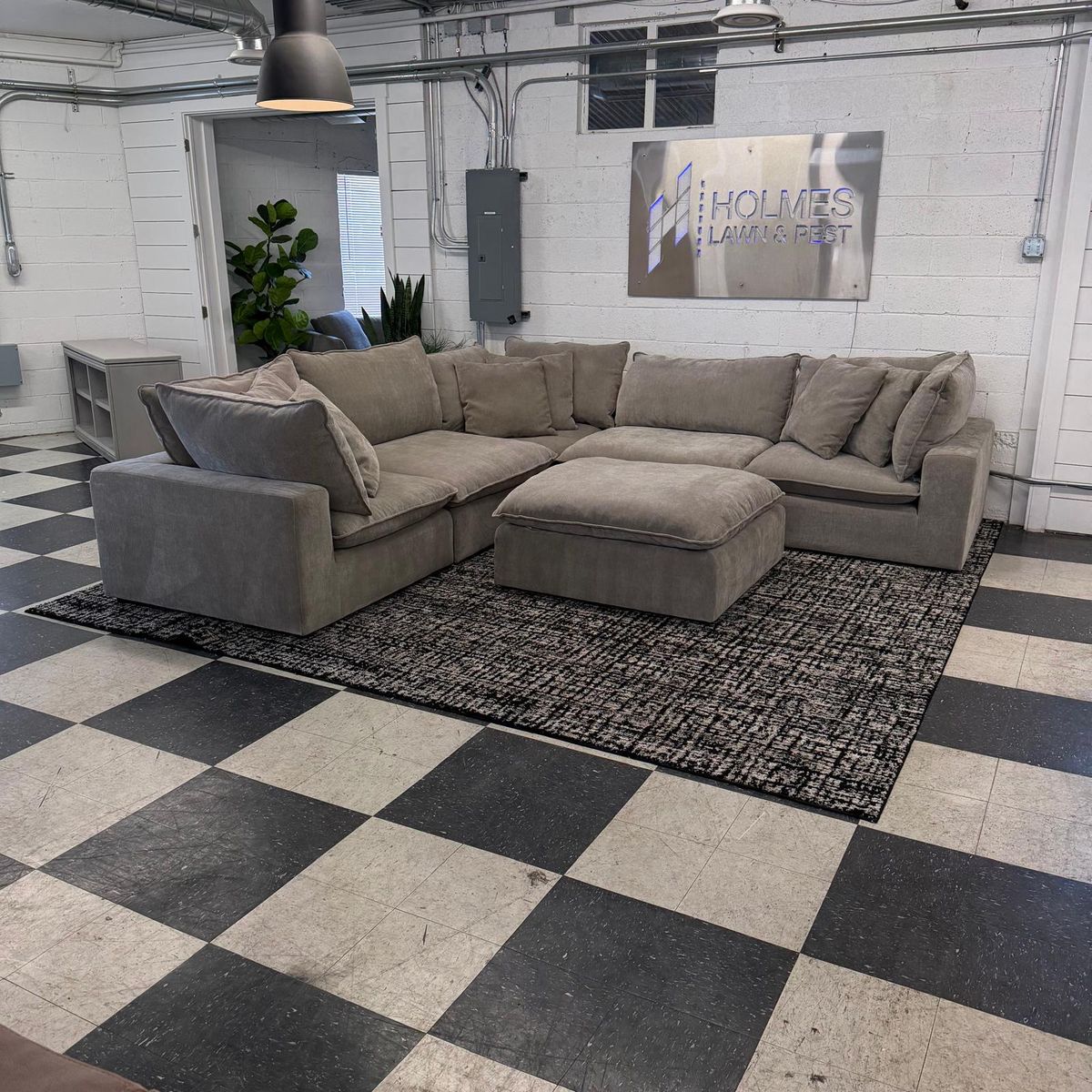 COSTCO SEREEN 6-PIECE FABRIC MODULAR SECTIONAL, CLOUD COUCH, TAUPE!!