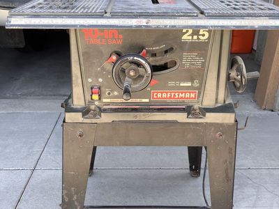 Craftsman 10-Inch 2.5 HP Table Saw with Stand