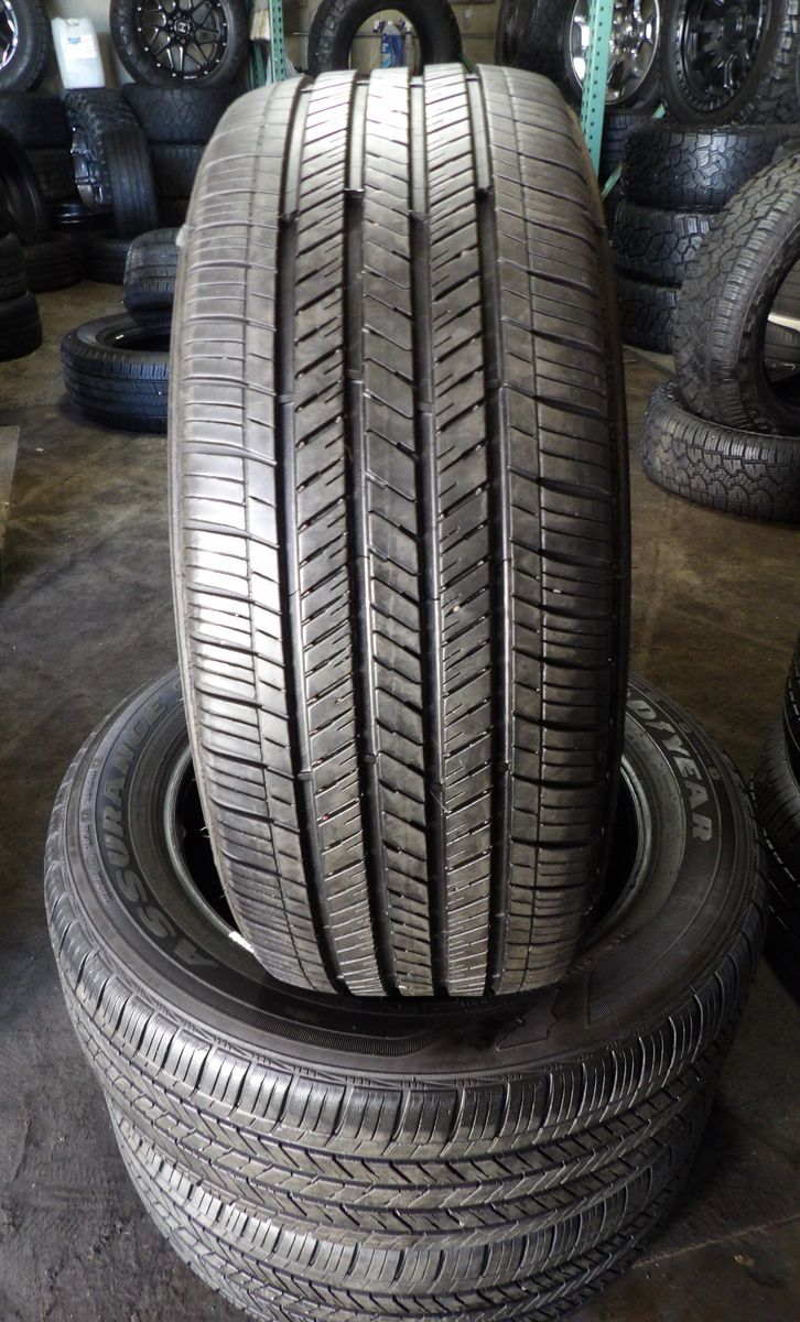 225/55R17 GOODYEAR ASSURANCE PAIR OF TWO USED TIRES