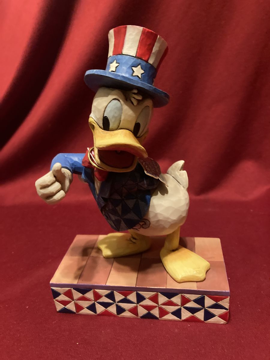 Disney Traditions Yankee Doodle Duck Figurine Like New In Box By Jim Shore
