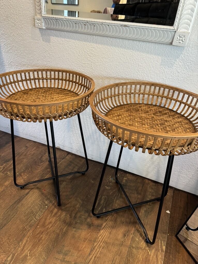 Two Rattan end Table