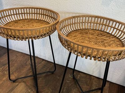 Two Rattan end Table