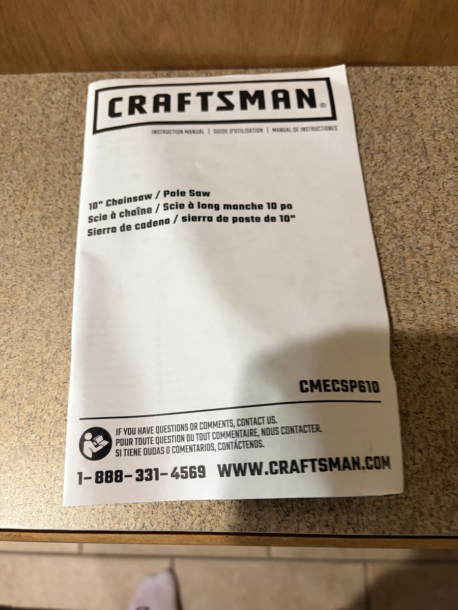 Craftsman Electric 10" chain saw / pole saw