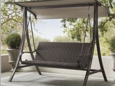 Wicker Swing 3 Person