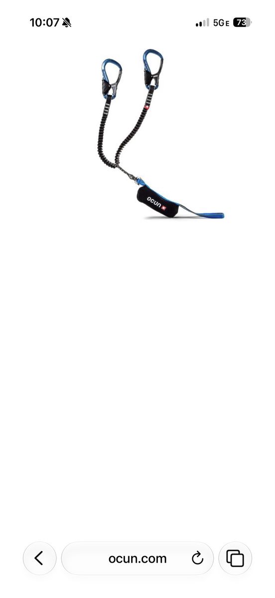 Via Ferrata Lanyard OCUN Capture Pro Swivel