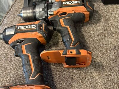 Ridgid 18 Volt Hammer Drill And Impact W/batt&chrg