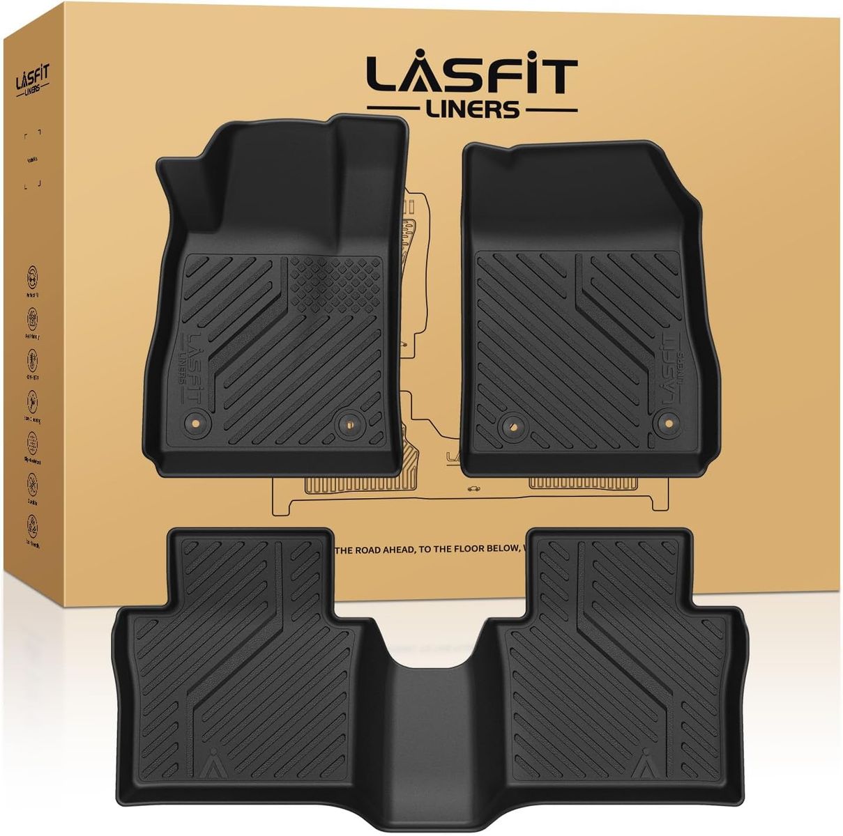 2014-2020 Chevy Impala LASFIT Heavy Duty Floor Mats - 1st & 2nd Row