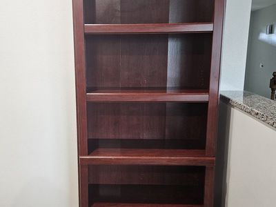 Wood shelf unit