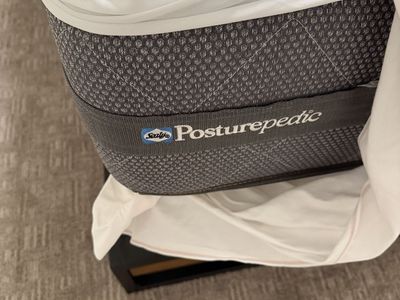 Sealy Posturepedic mattress and frame