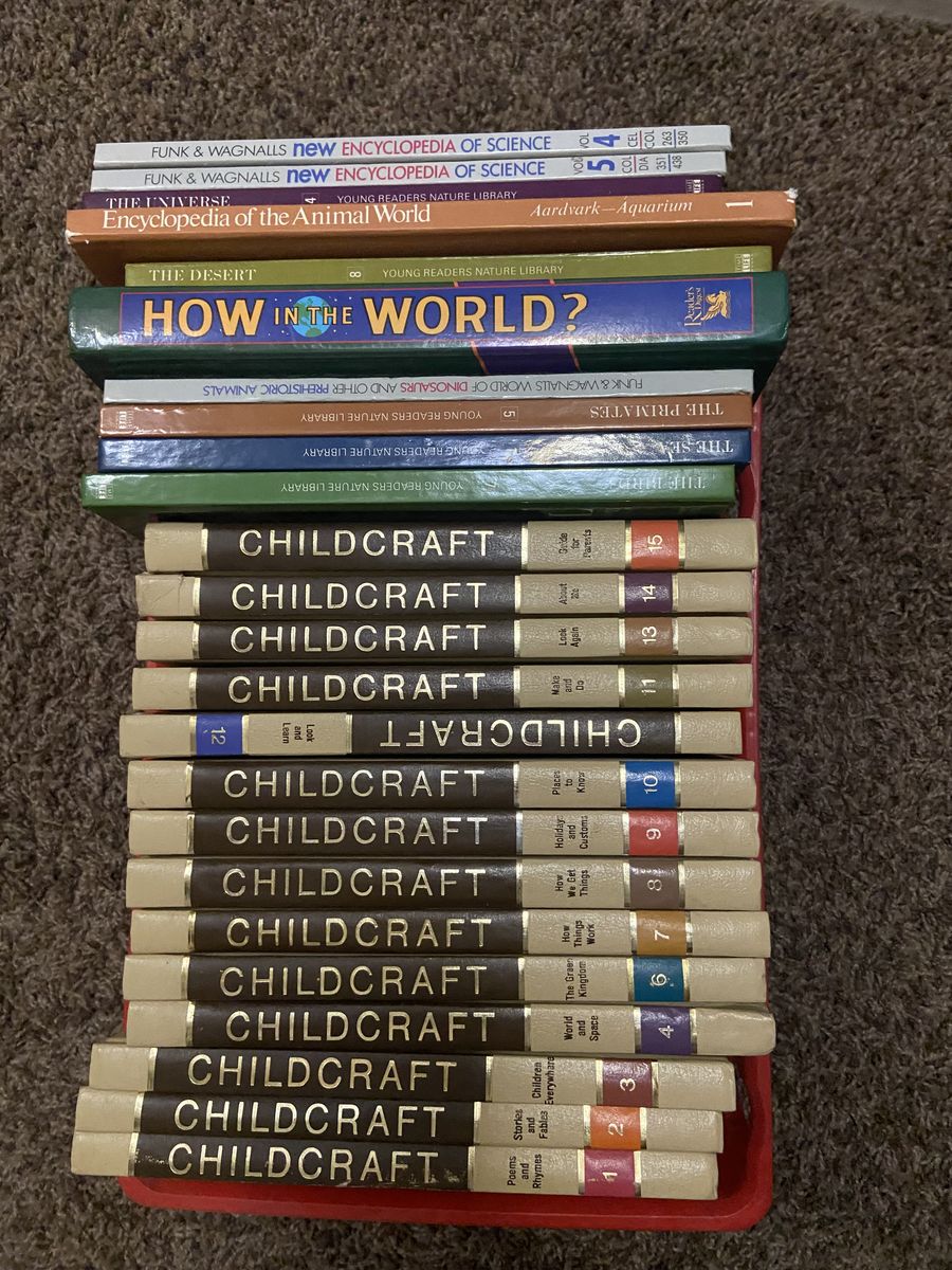 1$ ea or lot Childcraft and Science Encyclopedia Book Lot - Vintage Educational Books