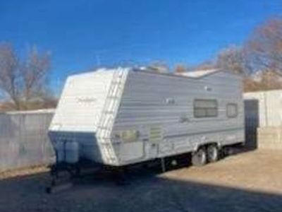 1999 Sandpiper 25' Toy Hauler Travel Trailer -