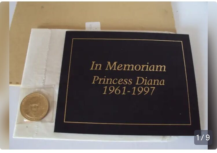 Princess Diana Memorial Medallion Stamp Set