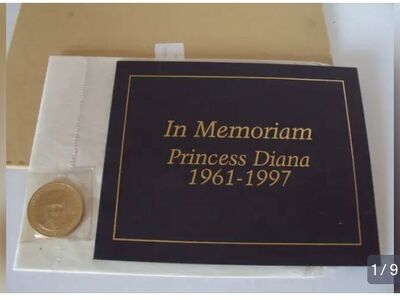 Princess Diana Memorial Medallion Stamp Set