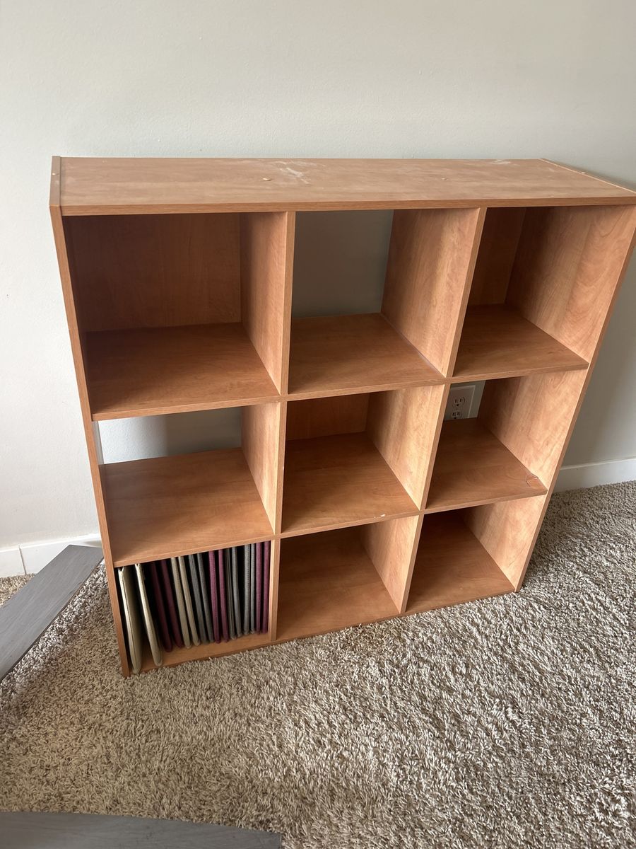 9 Cube Storage Box with canvas bins