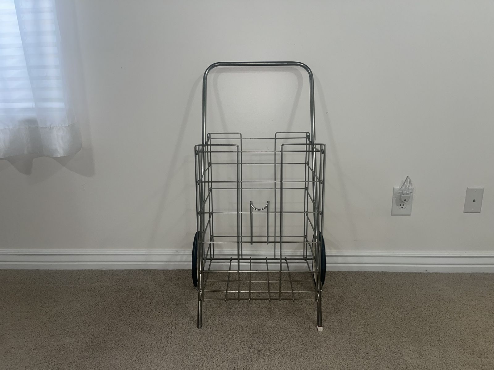 Metal Rolling Utility Cart Grocery Shopping Cart