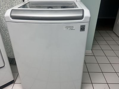 LG White Top Load Washer and Dryer set