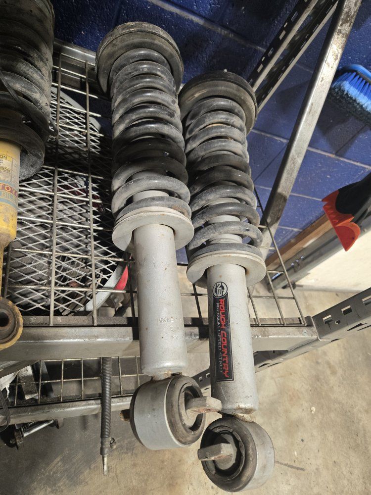 Ford 2014- 2026 2 inch level Rough Country Premium Lifted Struts - Used Pair