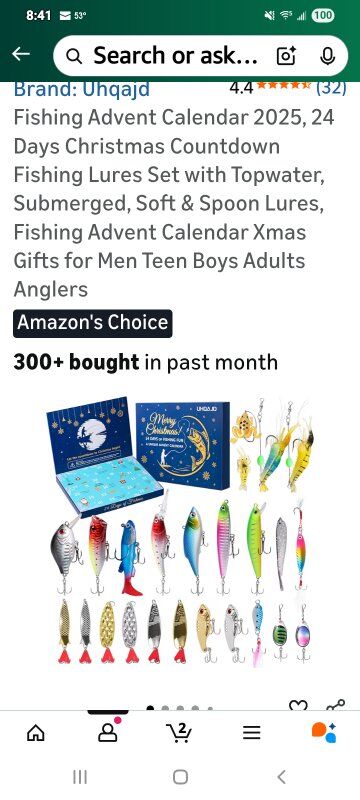 New in Box! Xmas Fishing Advent Calendar