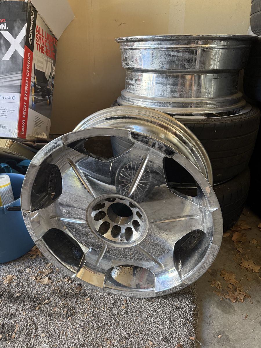 Platinum 20 inch wheels - set of 4 - deep dish chrome