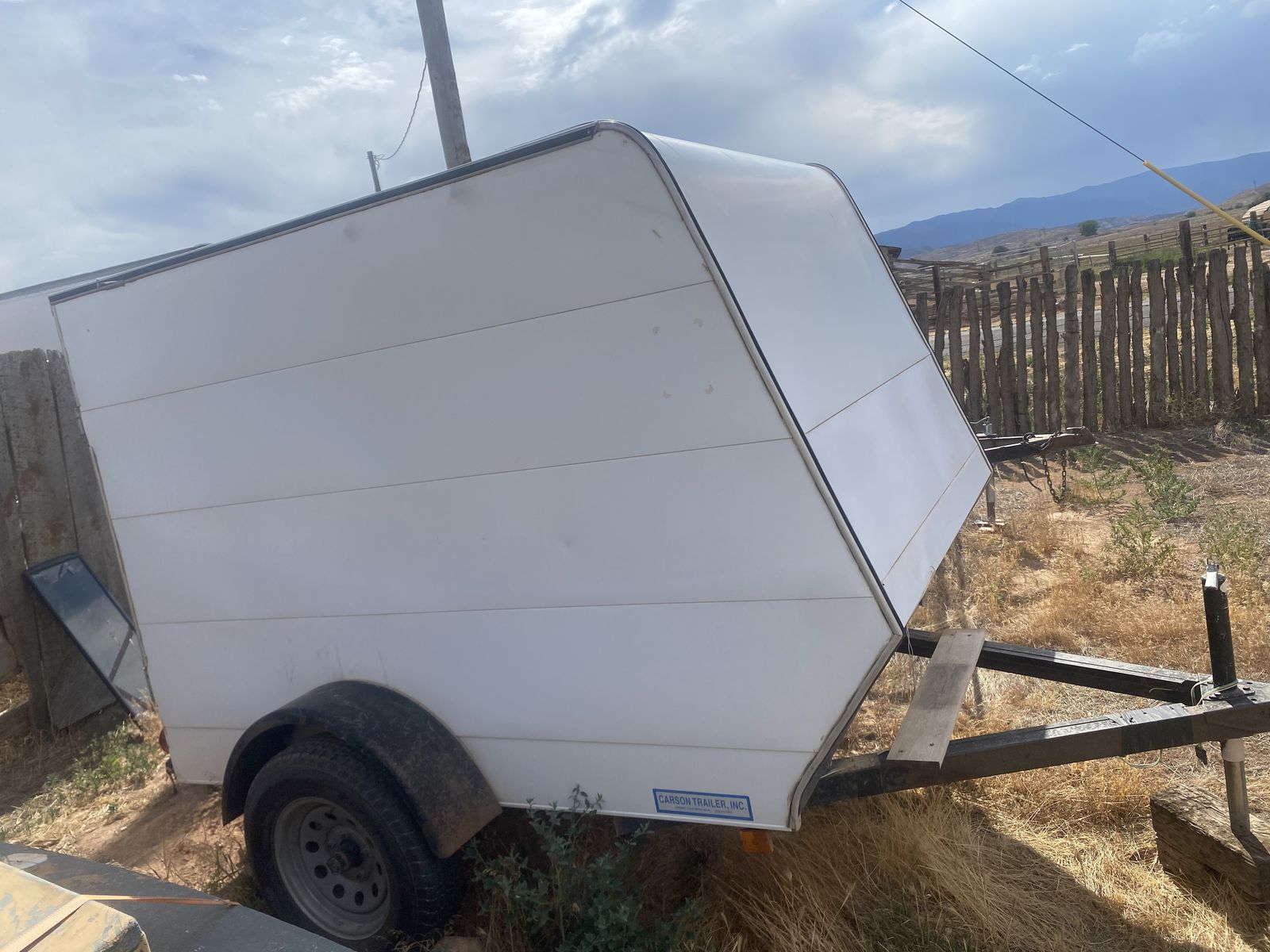 Small enclosed trailer