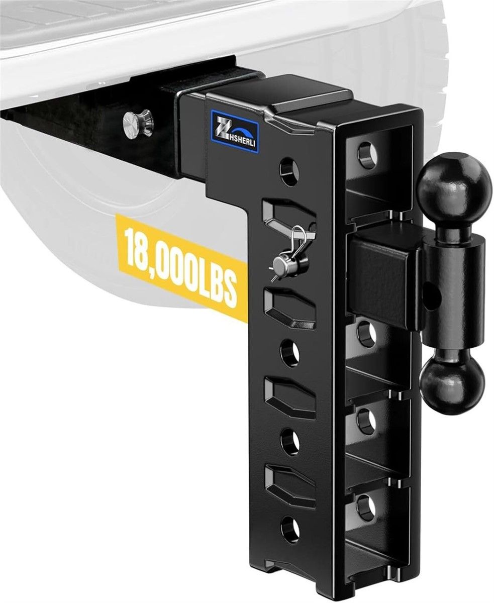Tow Hitch, 3in Receiver, Dual Ball, 18k/3.5k
