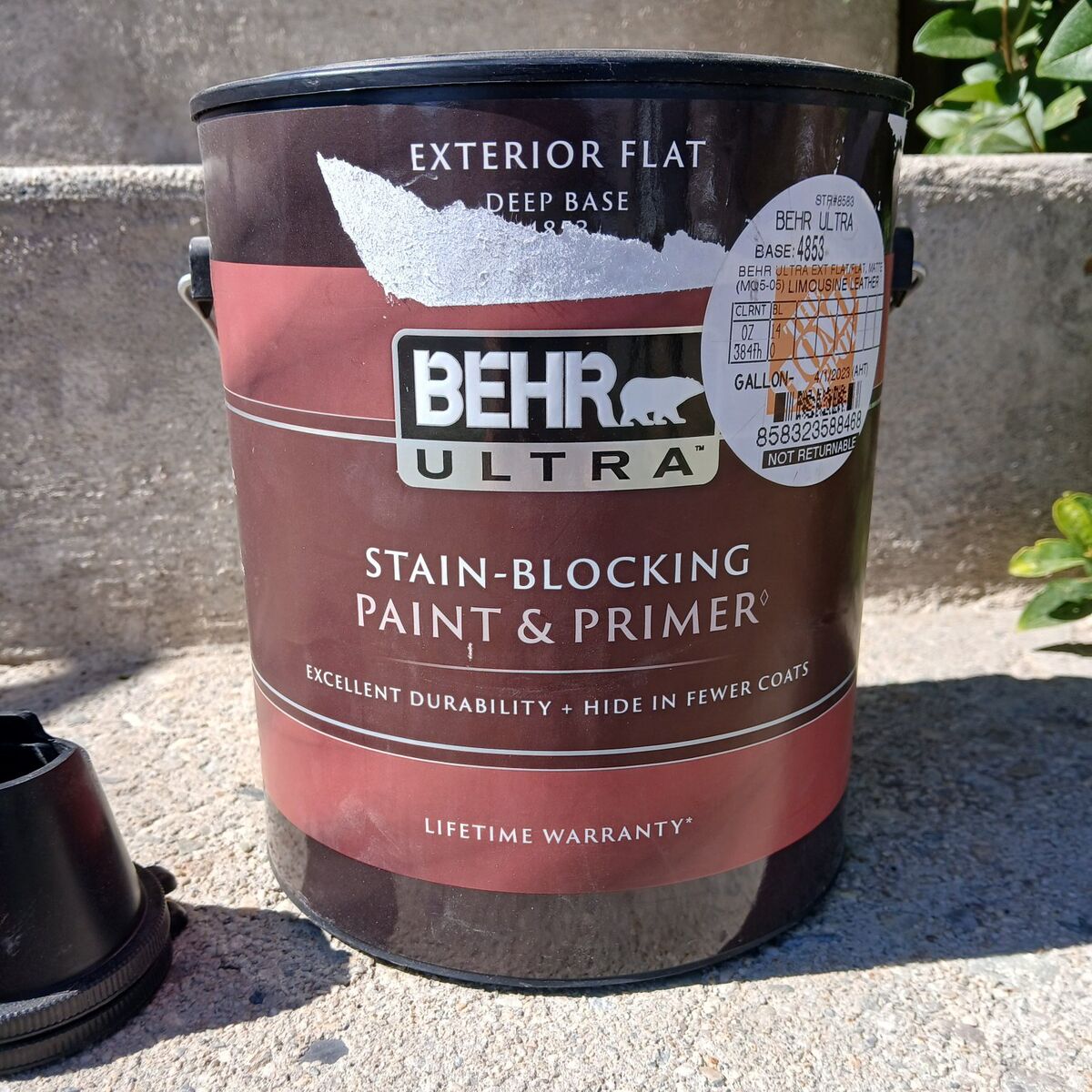 Behr Black Exterior Paint, Never Used