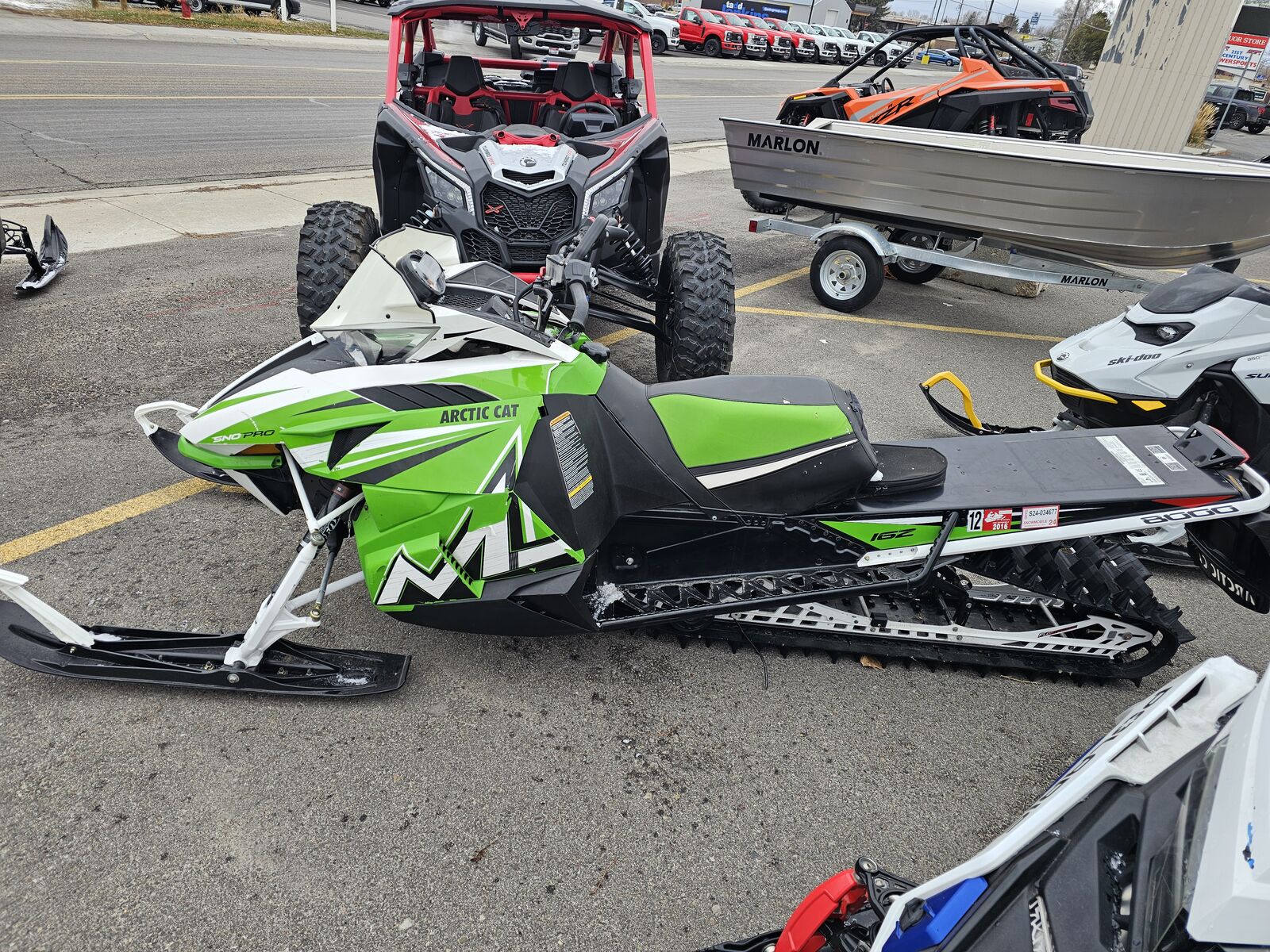 2016 Arctic Cat M 8000 162" Sno Pro Snowmobile Sled
