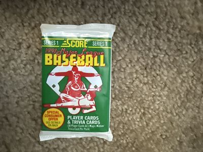 1991 Score Major League Baseball Series 1 Wax Pack Sealed