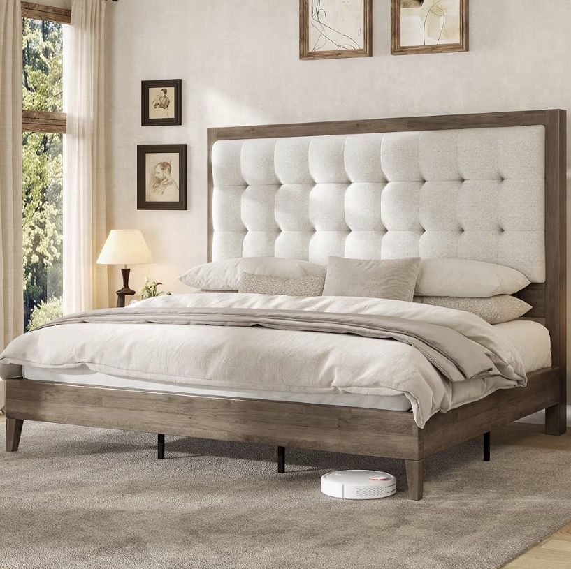 Queen Size Tufted Bed - New