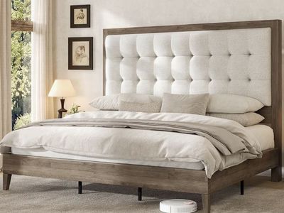 Queen Size Tufted Bed - New