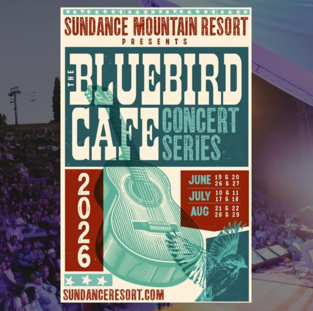 2 Sundance Bluebird Concert Tickets ($100 each) Saturday June 20