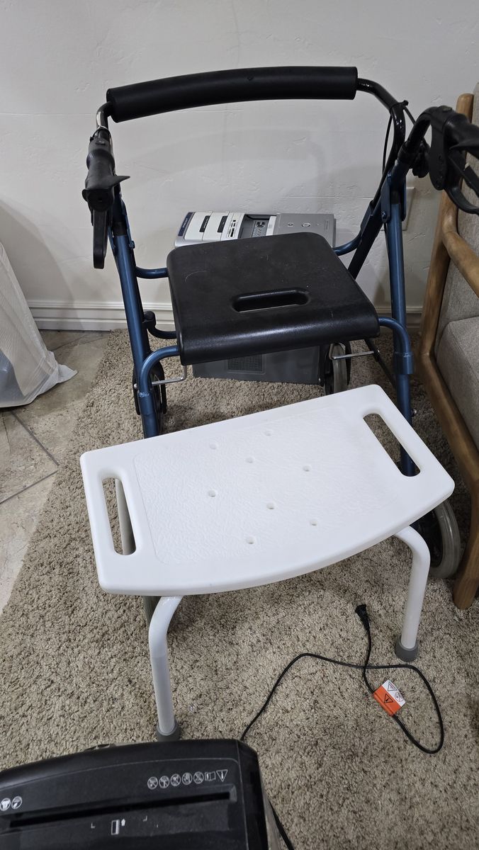 Free walker and shower chair
